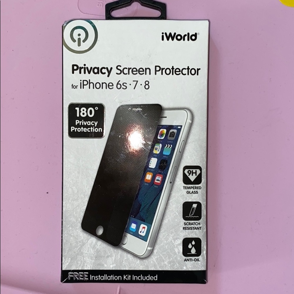 privacy screen protector for iphone 6s, 7, and 8